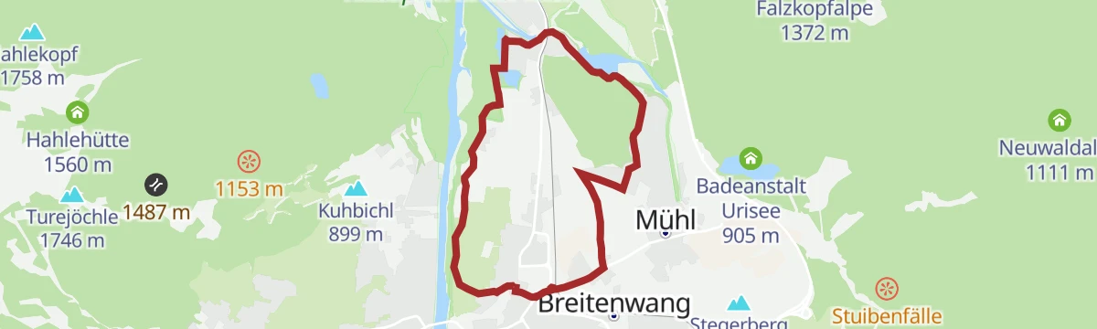 Route map: Steinebergrunde vom Zeillerplatz